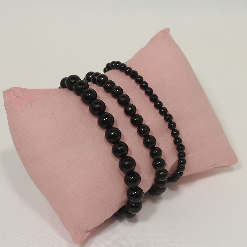 Tourmaline Black Stretchy Bracelet