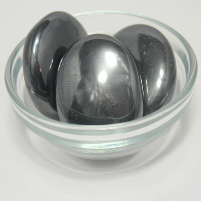 Hematite Palm Stone