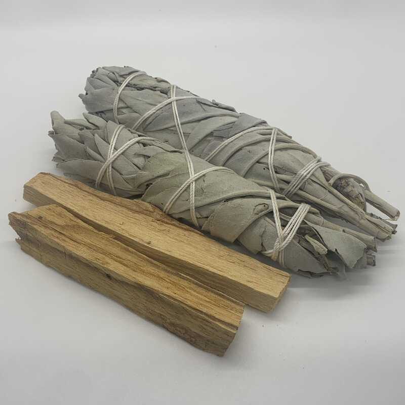 White Sage & Palo Santo Sticks 4" Combo Pack (2 sticks ea.)