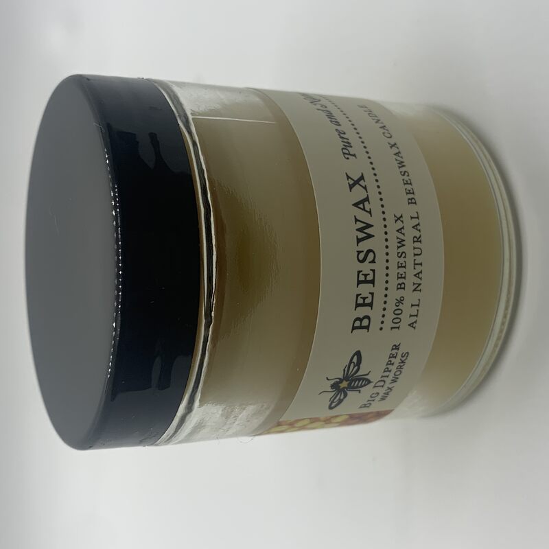 Beeswax Candle Small Glass Jar w/ Lid
